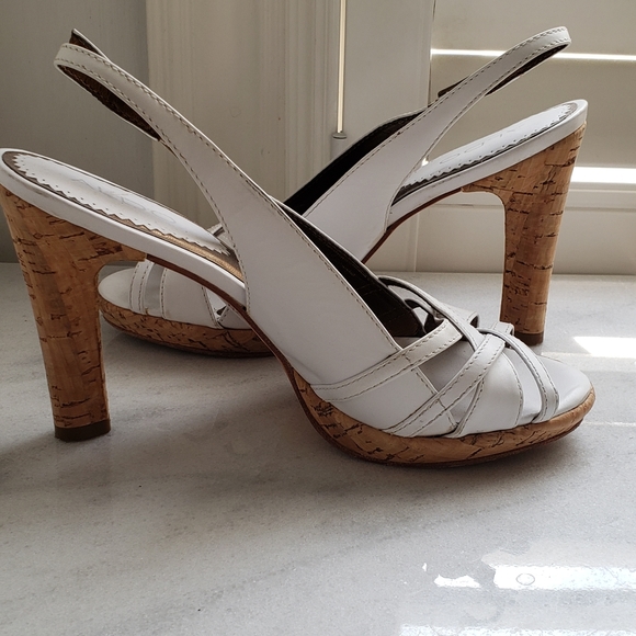Aldo White Strappy Platform Sandals - Picture 3 of 3
